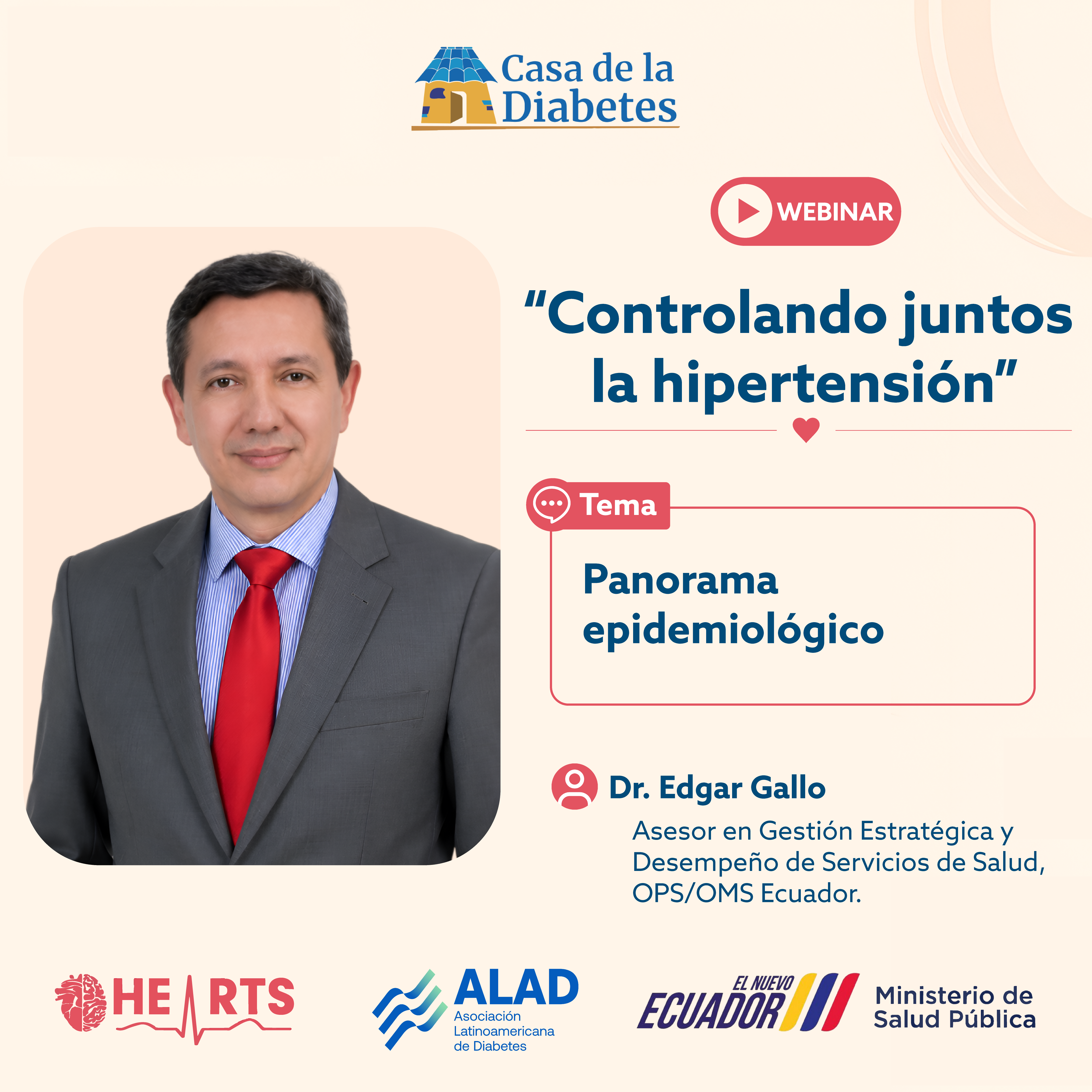 Ponente del webinar